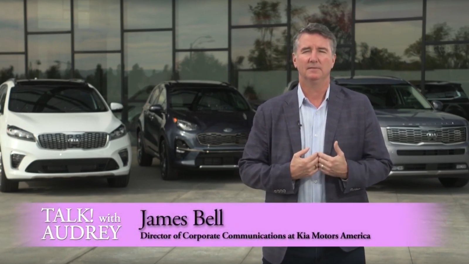 James Bell- KIA Motors SUV's TALK! with AUDREY TV