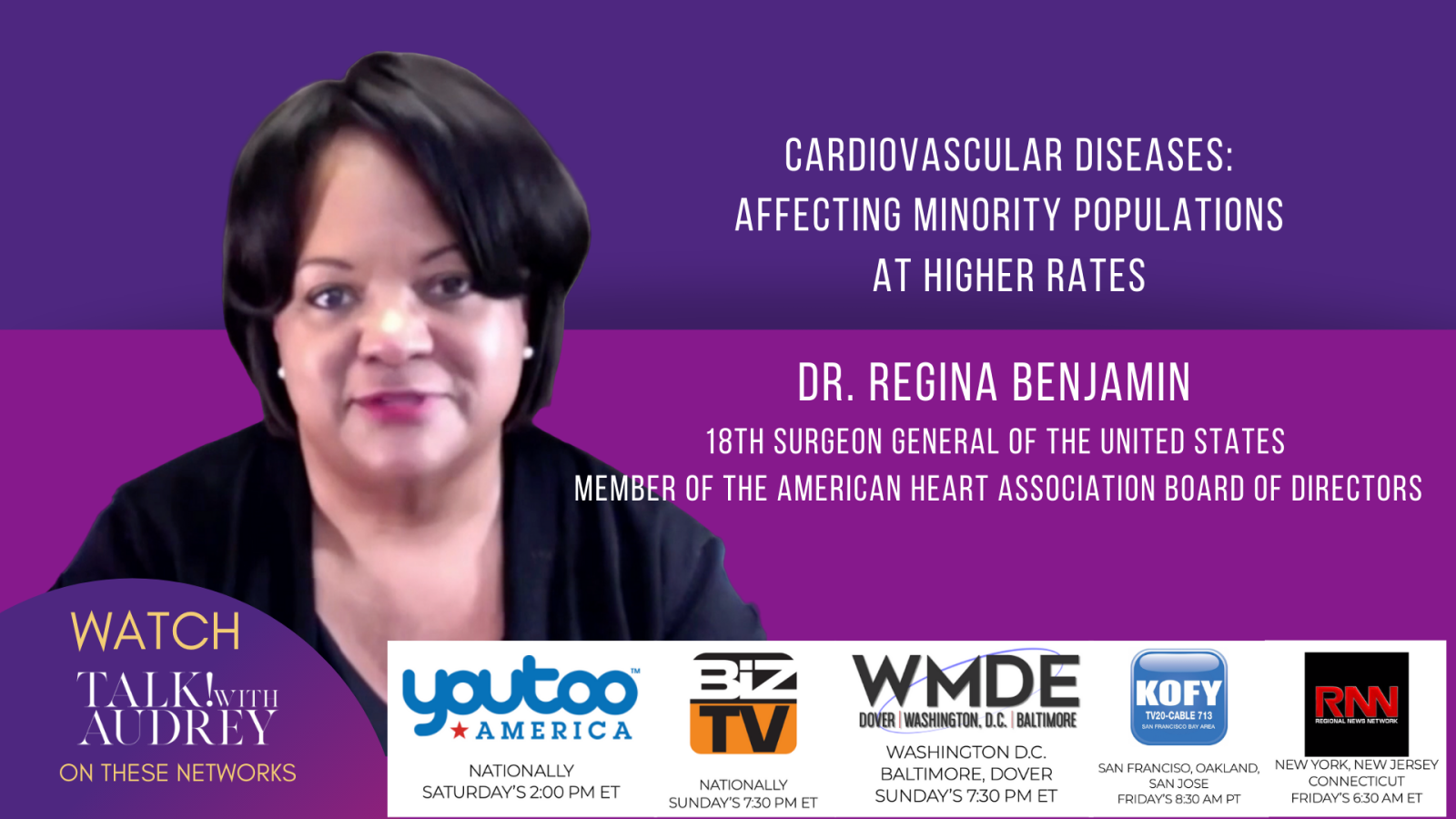 Dr Benjamin – Cardiovascular Disease:Affecting Monirity Population at Higher Rates - TALK! with AUDREY TV